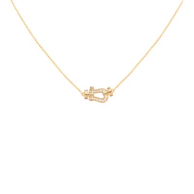 FRED FORCE 10 NECKLACE SMALL MODEL YELLOW GOLD 7B0279